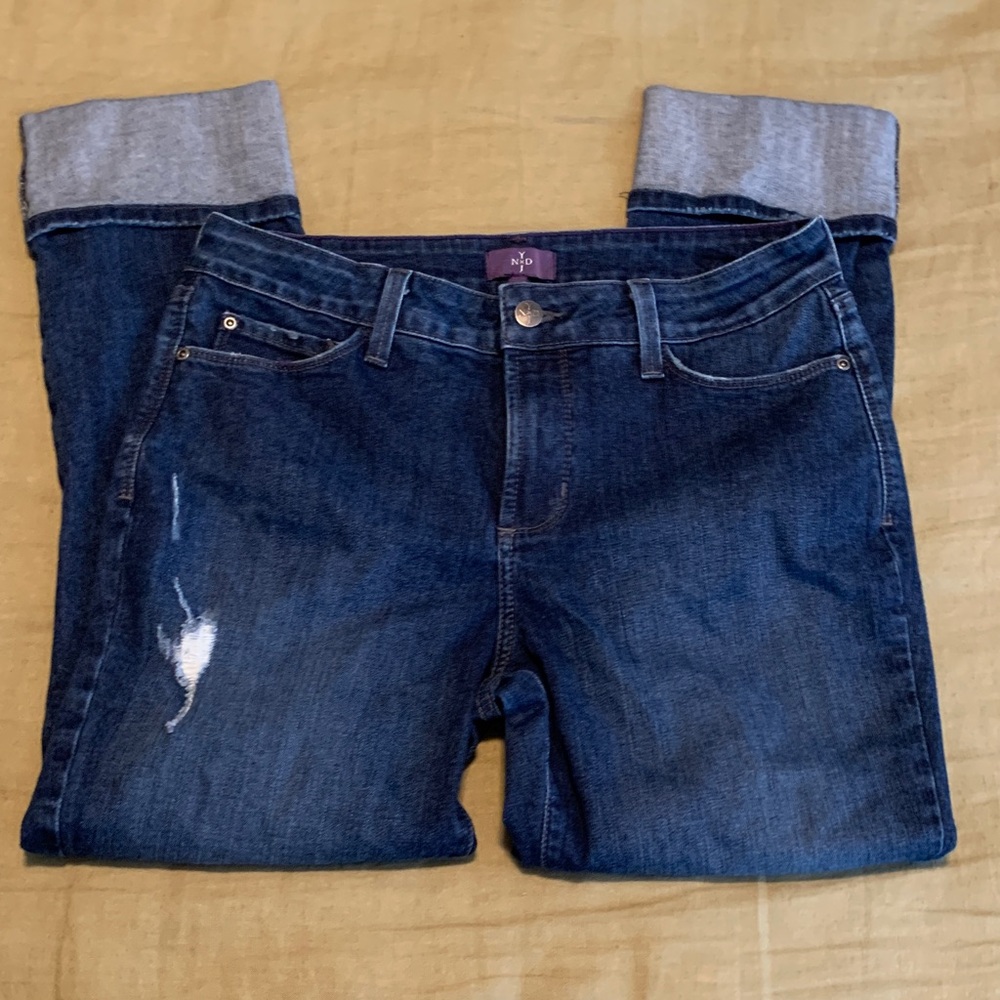 NYDJ Blue Boyfriend Jeans